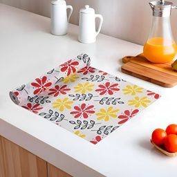 Aura White Set of 1 Regular Shelf Liner Organisers-85