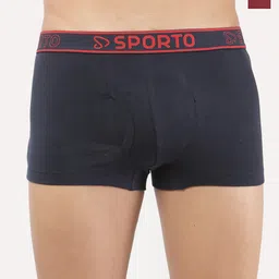 Sporto by Macho Pack Of 2 Combed Cotton Short Trunks Sprto-M1022_G(1)-M(1)-N(1)-XL-picture-36