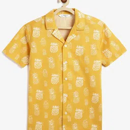 Campana Boys Opaque Printed Casual Shirt-image-50