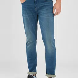 SPYKAR Men Slim Fit Low-Rise Light Fade Stretchable Jeans-picture-25