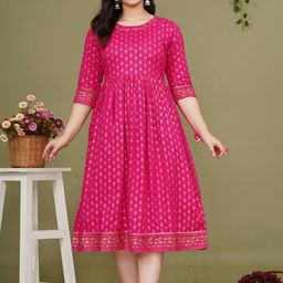 Pristyle Women Ethnic Motifs Printed Maternity Anarkali Kurta-image-43