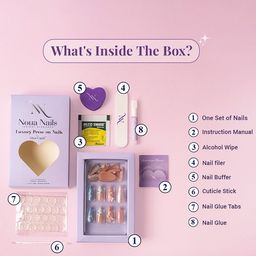 GLOW CUPID 25 Pieces Reusable Press On Nails - Daisy Dream image 2