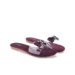 Shoetopia Girls Party Open Toe Flats with Bows-10