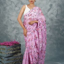 TEEJH Floral Poly Chiffon Saree-picture-52