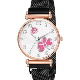 Gopal Shopcart Unisex Bracelet Style Straps Analogue Watch Csamon_34_Black 315 Pink Dial-image-19