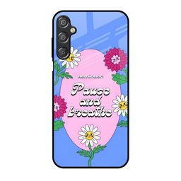 QRIOH Floral Printed Samsung Silicone Galaxy M15 5G Back Case-image-49