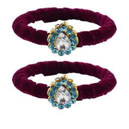 Vidhya Kangan Purple Brass Bangles-image-95
