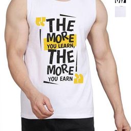 WOOSTRO Men Pack Of 2 Typography Printed Round Neck Cotton Slim Fit T-shirts-image-48