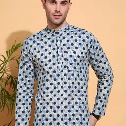 Anouk Men Geometric Printed Chikankari Kurta-picture-36