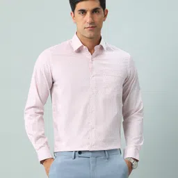 Arrow Men Slim Fit Spread Collar Geometric Printed Cotton Formal Shirt-image-41