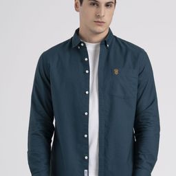 Red Tape Men Solid Button-Down Collar Cotton Casual Shirt-image-66