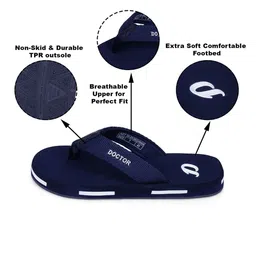 DOCTOR EXTRA SOFT Men Printed Rubber Thong Flip-Flops image 3