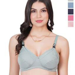 Liigne Pack Of 5 Maternity Full Coverage Non Padded Bra-picture-33