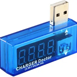 USB Charger Doctor - In-line Voltage and Current Meter Detector USB Port Tester Digital Voltage Tester-23