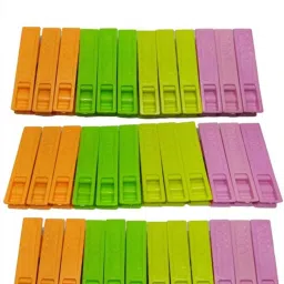 MULTICOLOUR PLASTIC CLOTH CLIP (PACK OF 36) Plastic Cloth Clips-image-27