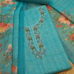 Soch Printed Linen Unstitched Dress Material-image-14