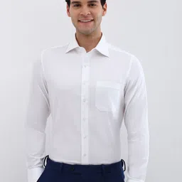 Allen Solly Sport Men Slim Fit Solid Cotton Formal Shirt-image-29