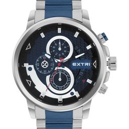 EXTRI Men Dial & Stainless Steel Bracelet Style Straps Analogue Watch X6079-B-18