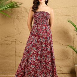 Berrylush Strapless Printed Culotte Jumpsuit-picture-20