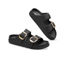 VKC DEBON Women Textured Lightweight Open Toe Flats-picture-4