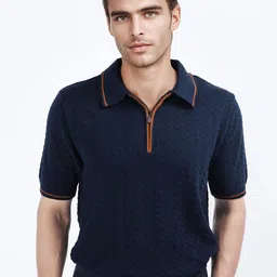 RARE RABBIT Men Polo Collar Pockets T-shirt-image-45