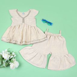 V-Mart Unisex Kids Embellished Top with Palazzos-picture-9