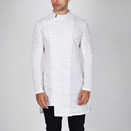Arya Giri Men Embroidered Thread Work Handloom Organic Cotton Pathani Kurta-picture-36