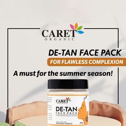 CARET ORGANIC Set Of 2 De-Tan Face Pack & Vitamin C Glow Scrub - 100 g Each image 4