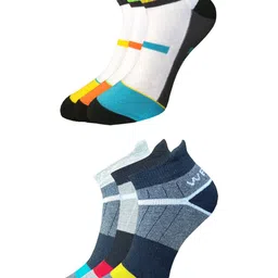 WROGN Men Pack Of 6 Assorted Ankle Length Socks-25