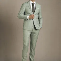 Louis Philippe Men Slim-Fit Single-Breasted Formal Two Piece Suit-picture-18