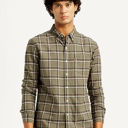 Levis Classic Checked Button-Down Collar Slim Fit Casual Shirt-picture-48