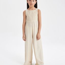 DeFacto Girls Self Design Basic Jumpsuit-image-46