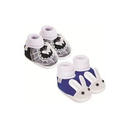 NESKA MODA 0 To 6 Month Newborn Baby 2 Pair Combo Soft Cotton Butterfly Skin-Friendly Baby Booties-21
