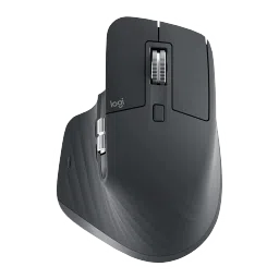 logitech MX Master 3S Rechargeable Wireless Laser Performance Mouse with Thumb Wheel (8000 DPI Adjustable, Multi Device Connectivity, Graphite)-picture-3