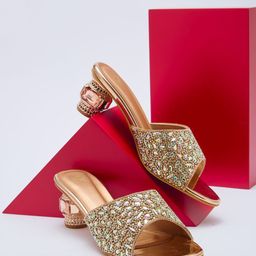 Sole To Soul Embellished Party Block Sandals-image-62