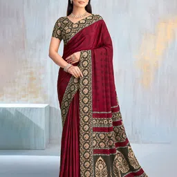 KALINI Poly Crepe Saree-picture-4