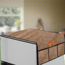 The Furnishing Tree Brown Printed Refrigerator Cover-image-73