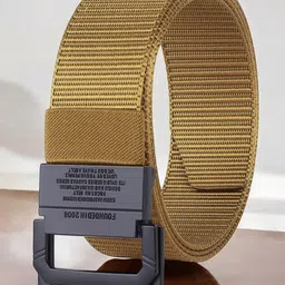 glitchez Men Woven Design Canvas Wide Belt-image-20