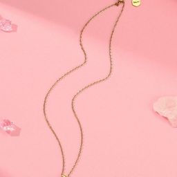 SALTY Gold & White Sign of the Stars Zodiac Aries Pendant With Chain-image-89