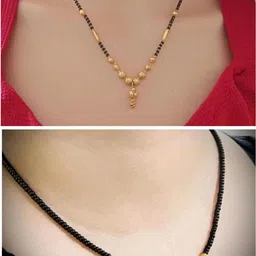 Anouk Pack of 2 Gold-Plated Brass Mangalsutra-14