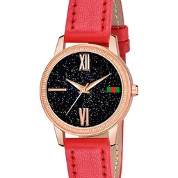 CSAMON Women Analogue Watch C25RG Roman Red Leather-image-84