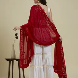 Dupatta Bazaar Embroidered Dupatta image 5