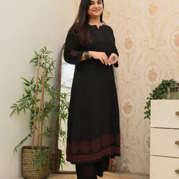 DIVASTRI Women Printed Regular Kurta with Trousers-picture-38