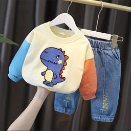 Bold N Elegant Kids Printed Round Neck Sweatshirt With Trousers-image-16