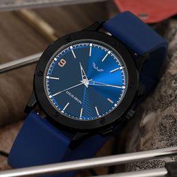 LOUIS DEVIN Men Brass Embellished Dial & Straps Analogue Watch LD-BK072-BLU-19
