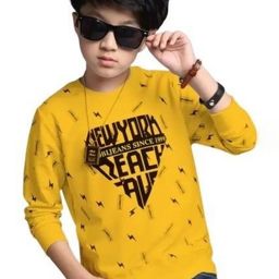ATLANS Boys Typography Printed T-shirt-image-16