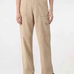 Kraus Jeans Women Relaxed Fit High-Rise Cargo Trouser-picture-14