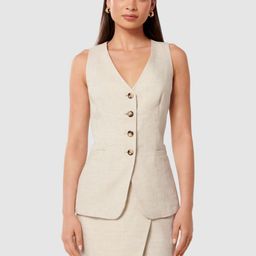 Forever New Woven Casual Tailored-Fit Waistcoat-49