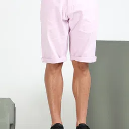 beevee Men Solid Mid-Rise Cotton Regular Shorts-picture-25