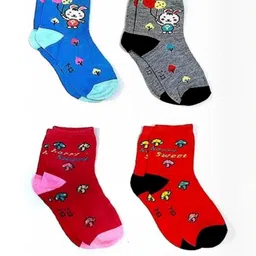 Akeeta Pack Of 4 Kids Casual Socks-picture-46